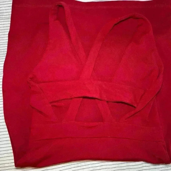 Susana Monaco Deep Red Bodycon Mini Sleeveless Dress - Picture 4 of 6